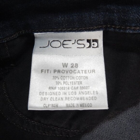 JOE'S The Provocateur Taylor Wash Dark Blue Denim Bootcut Jeans Size 28 - Picture 6 of 10